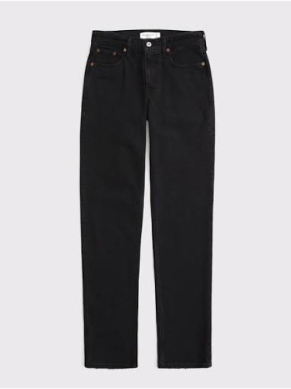 Abercrombie & Fitch Black Mid-Rise ‘90s Straight Jeans
